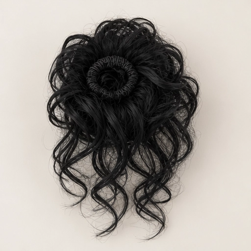 Tousle – Shade-Matched Curly Messy Bun Scrunchie Hair Extension + Buy 1 Get 1 FREE