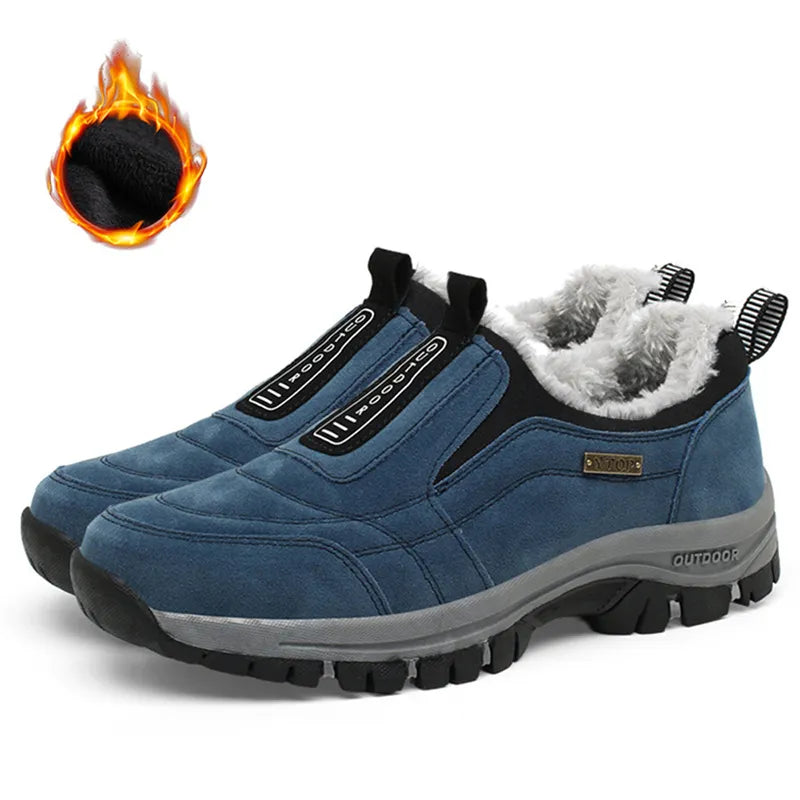 The WinterTread Orthopedic Shoes - Fleece-Lined, Pain Relief, and Waterproof Traction + 50% OFF