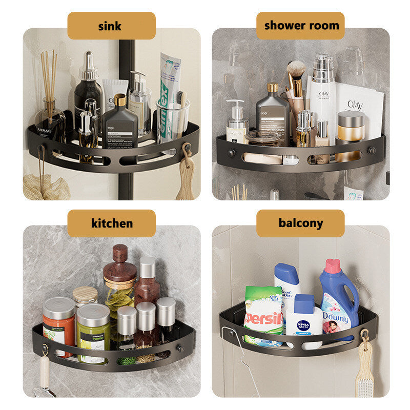 The CornerSpace Shower Shelves - A Clutter-Free Shower, No Drilling + 50% OFF