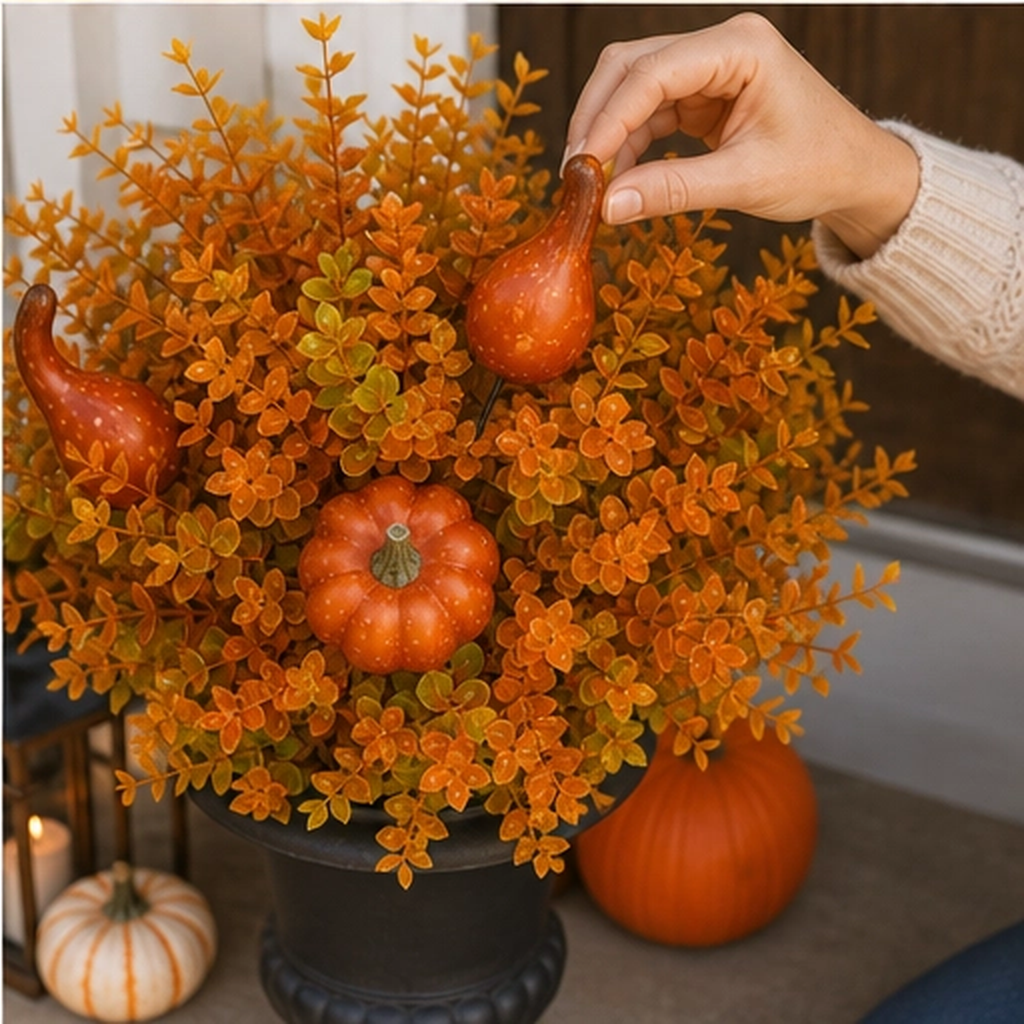 Emberstalk – Pumpkin & Gourd Artificial Fall Garden Stake + 50% OFF