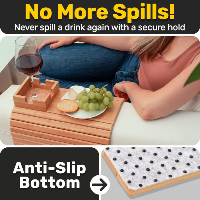 CouchCaddy Wood Tray- 50 % OFF
