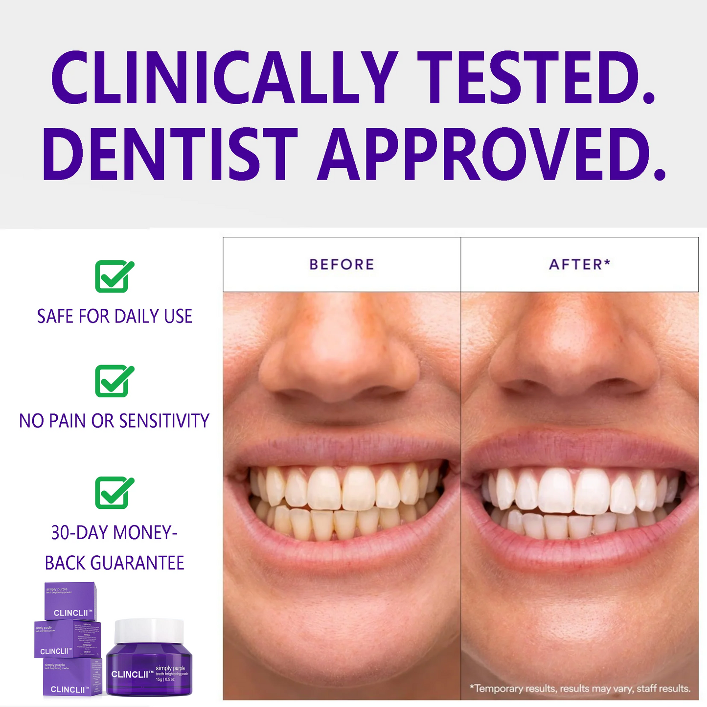 LumiSmile Whitening Teeth Powder- 50 % OFF