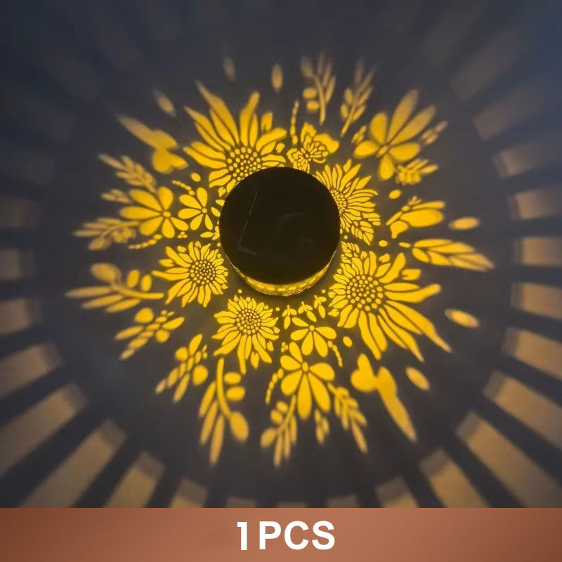 Duskbloom™ – Solar Mandala Projection Light, IP65 Weatherproof, Auto On/Off + 50% OFF