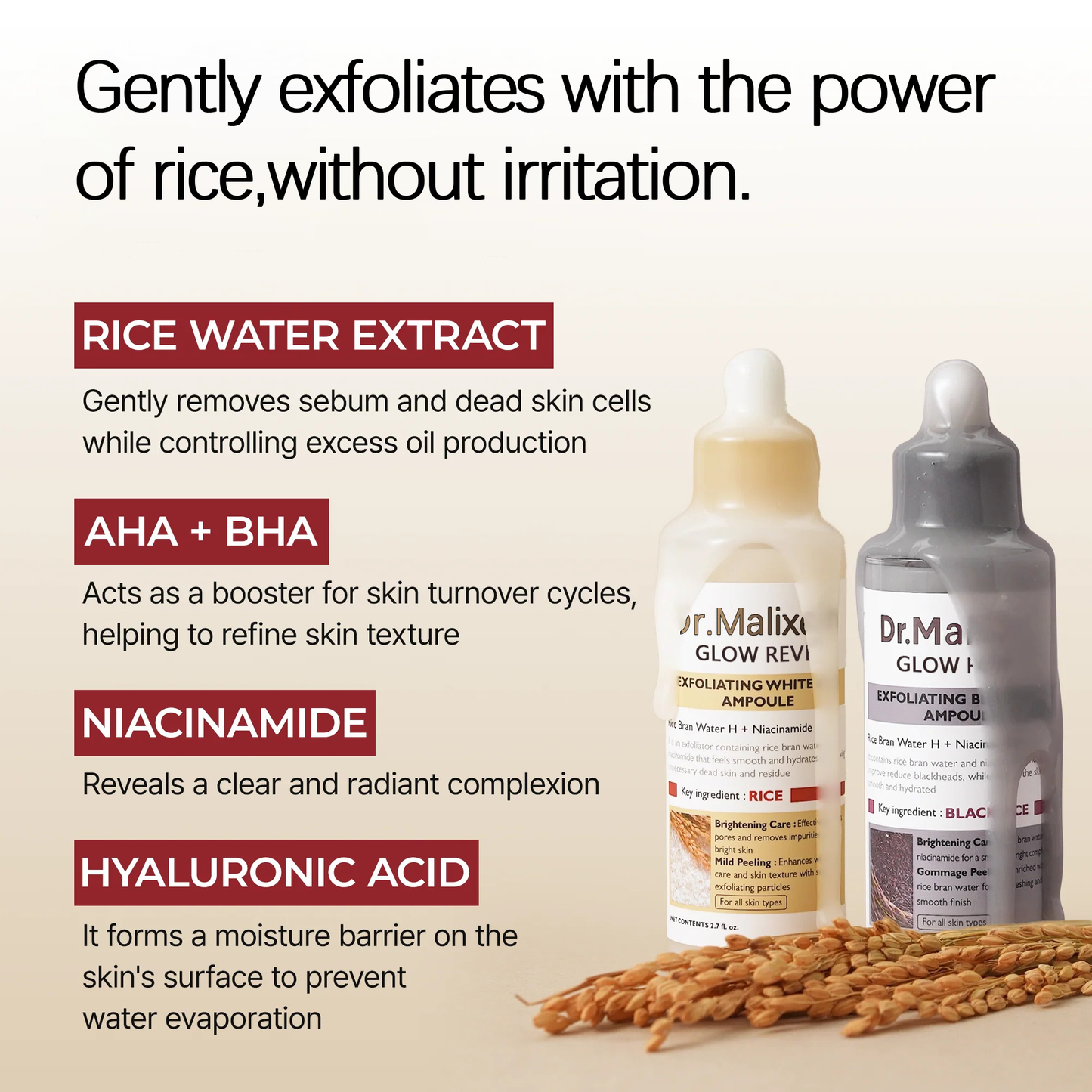 GlowRice™ Gentle Exfoliator Ampoule- 50 % OFF