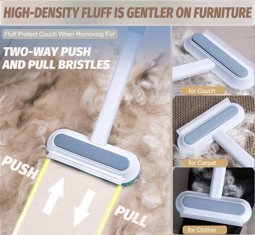 The Dual-Action Pet Hair Brush - A Fur-Free Home, Effortlessly + 50% OFF