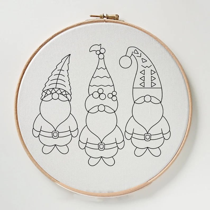 The Snowy Village Embroidery Kit - Create a Christmas Heirloom + 50% OFF