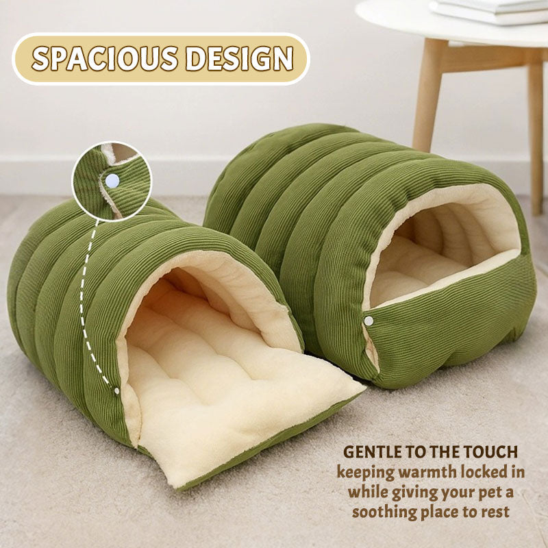 The CozyCocoon Pet Bed - A Winter Paradise for Your Pet + 50% OFF