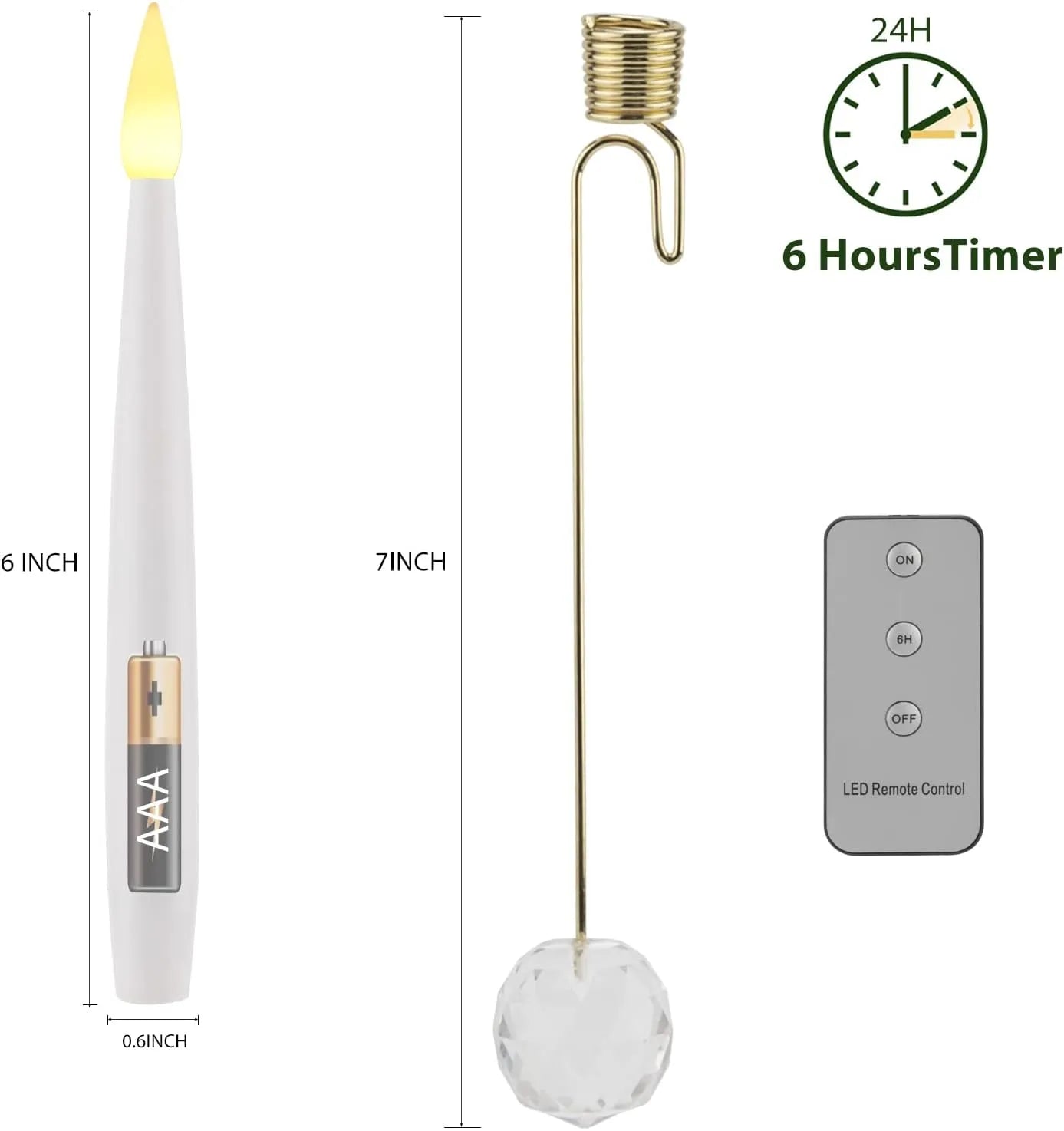 GlowMatic LED Candles - A Magical Holiday Glow + 50% OFF for 6 pcs