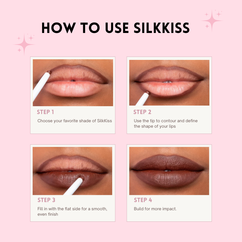 Silk Kiss Rotating Matte LipLiner- 1 + 1 FREE