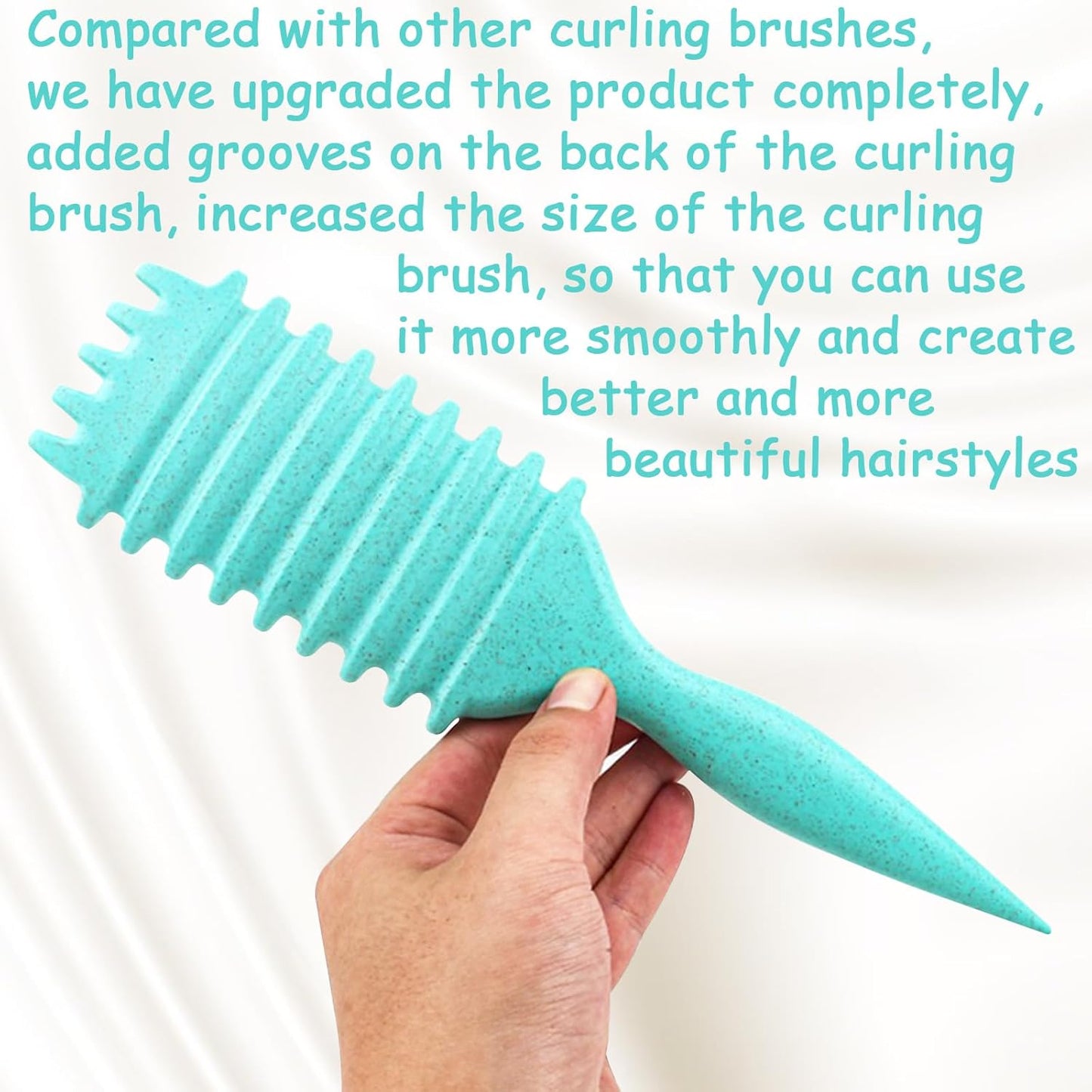 The AuraCoil Defining Brush - Boar Bristles, Frizz Reduction, and Ergonomic Design + 50% OFF