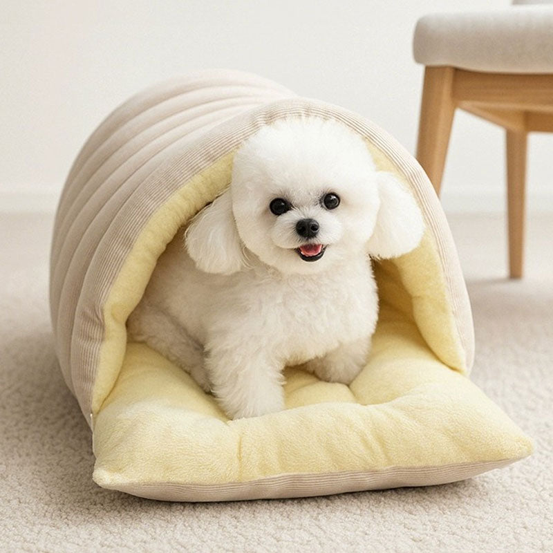 The CozyCocoon Pet Bed - A Winter Paradise for Your Pet + 50% OFF