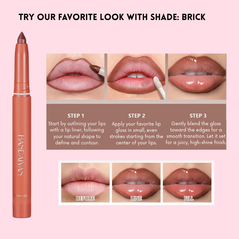 Silk Kiss Rotating Matte LipLiner- 1 + 1 FREE