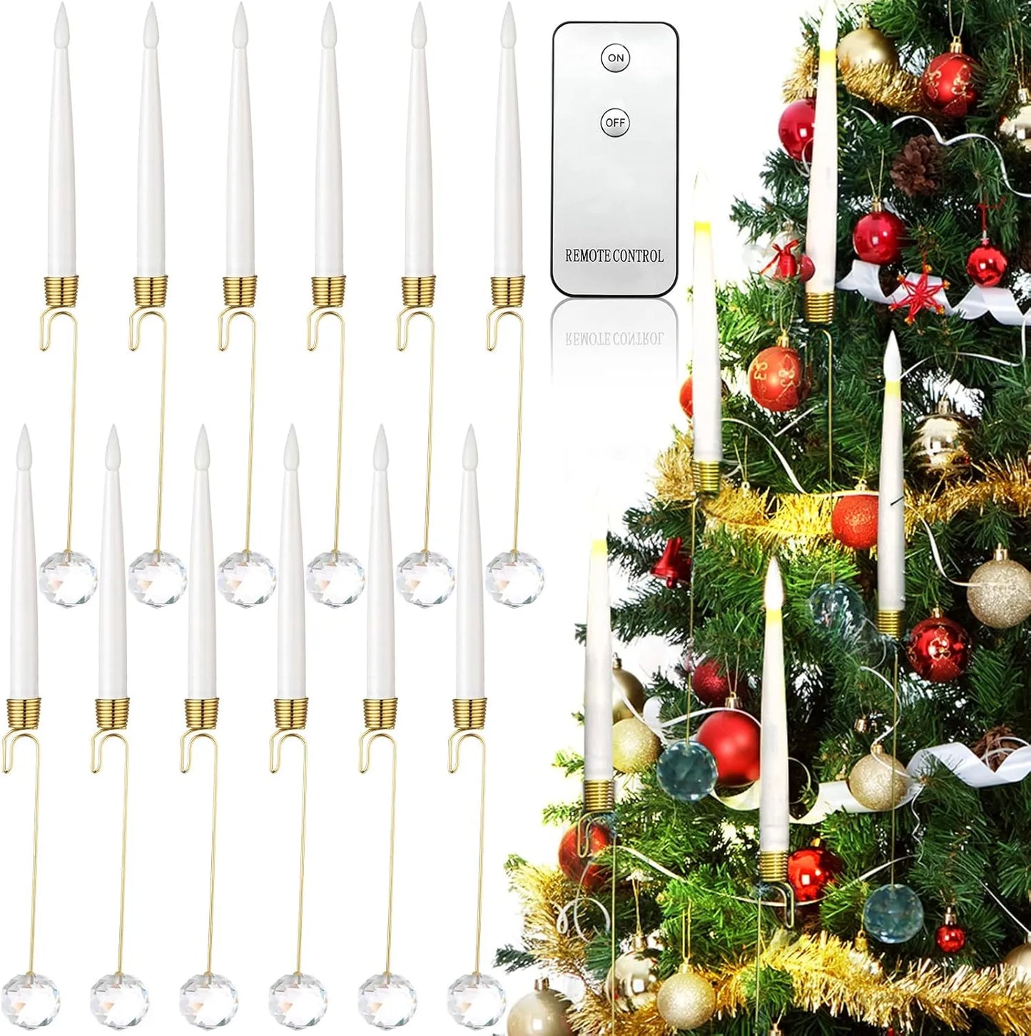 GlowMatic LED Candles - A Magical Holiday Glow + 50% OFF for 6 pcs