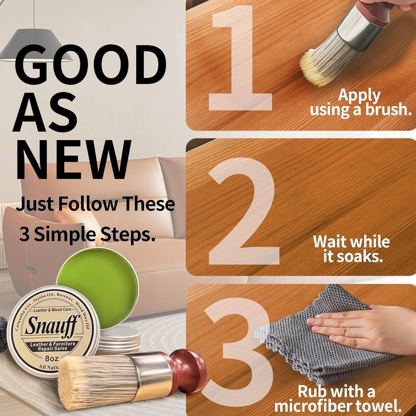 The Detailer's Salve - Revive & Protect Your Leather & Wood + 50 % OFF