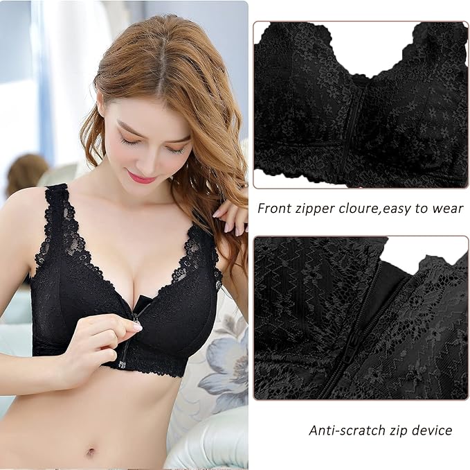 LuxeZip Lace Bra - 50 % OFF