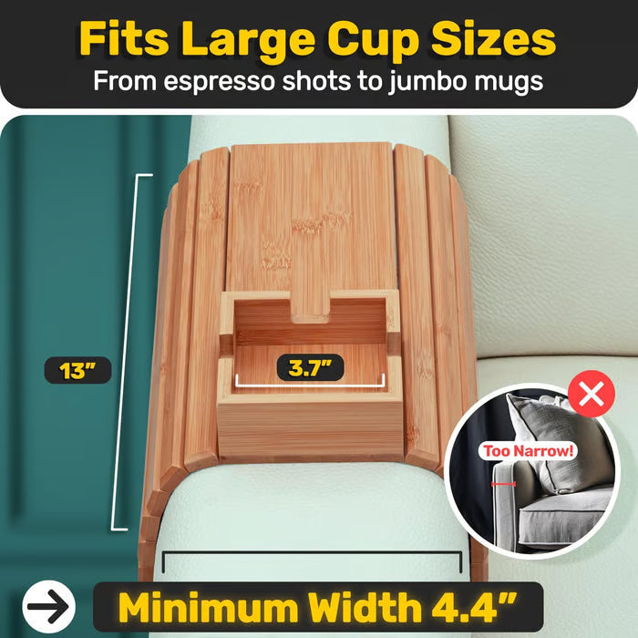 CouchCaddy Wood Tray- 50 % OFF