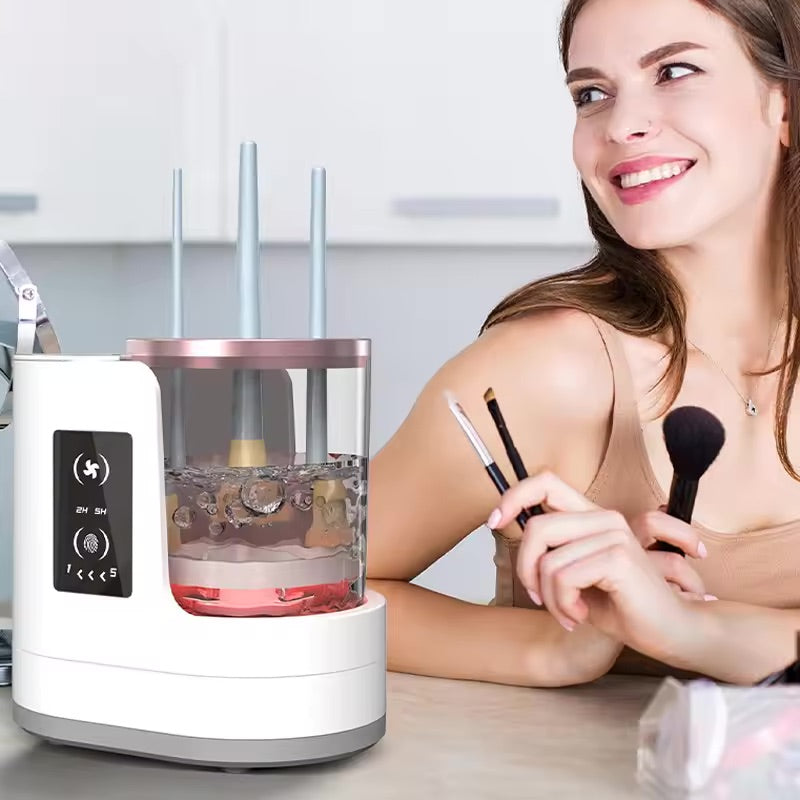 The Brush-o-Matic Cleaner - Clean & Dry Brushes, Hands-Free + 50% OFF