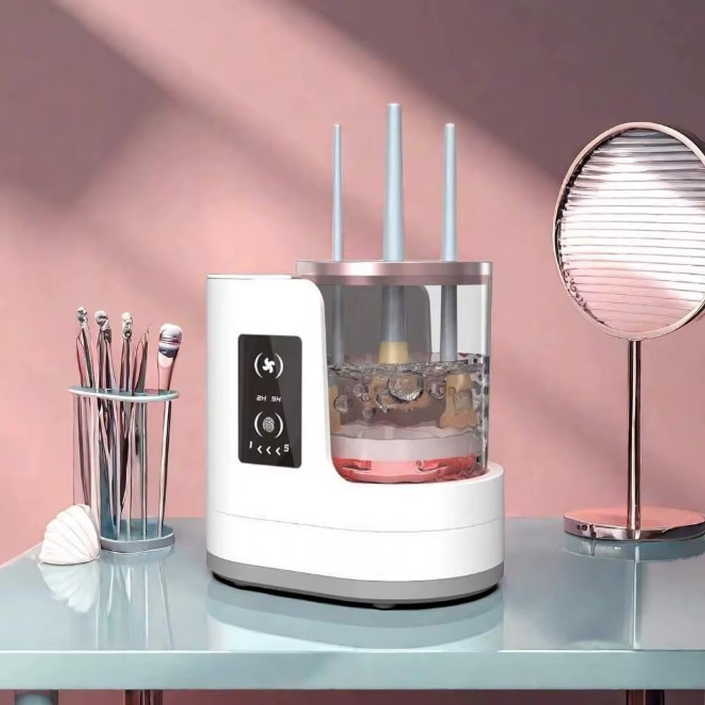 The Brush-o-Matic Cleaner - Clean & Dry Brushes, Hands-Free + 50% OFF