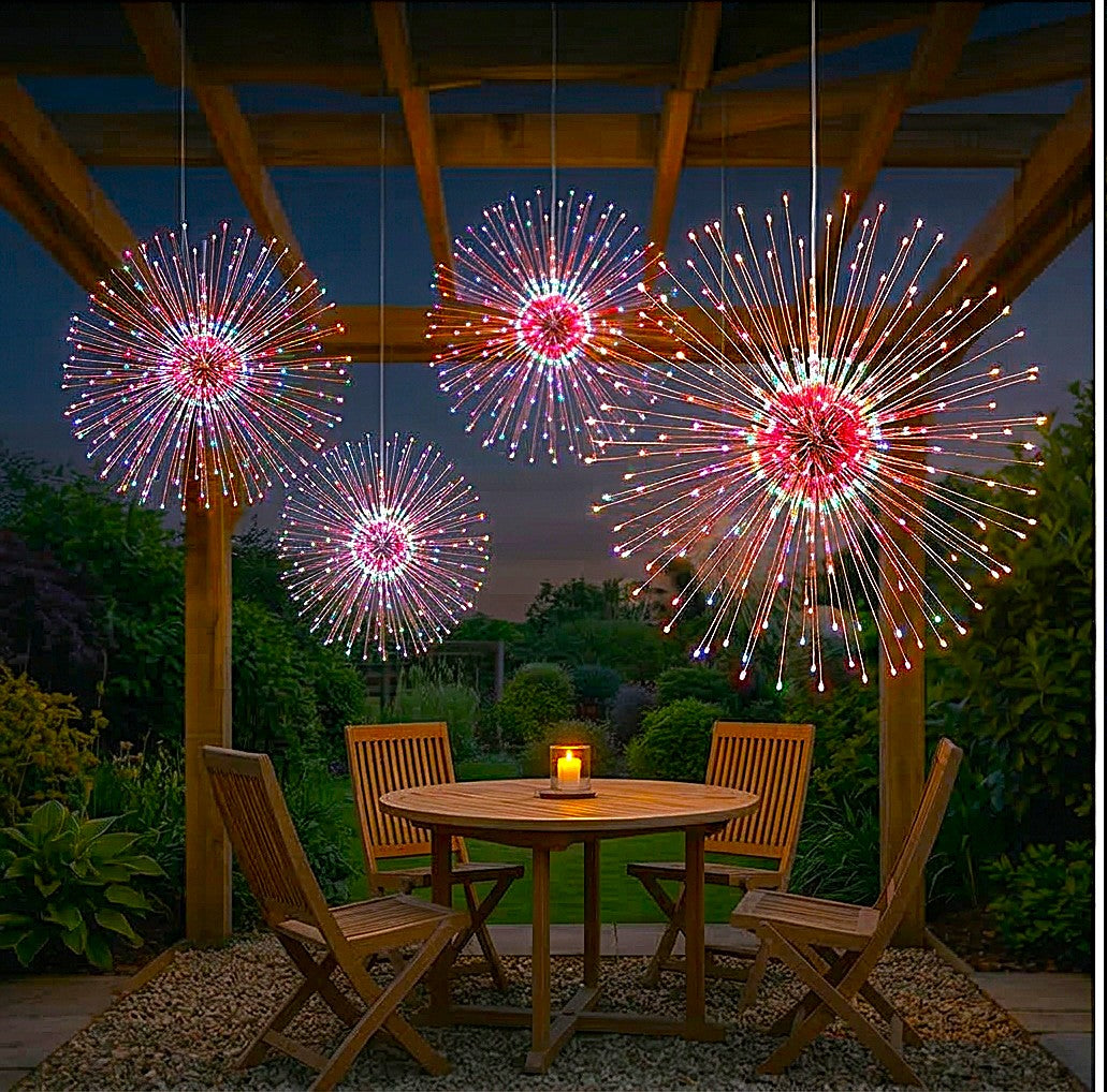 Duskara™ – Solar Firework Hanging Lights, IP65 Waterproof, 8 Modes, Remote Control +50% OFF
