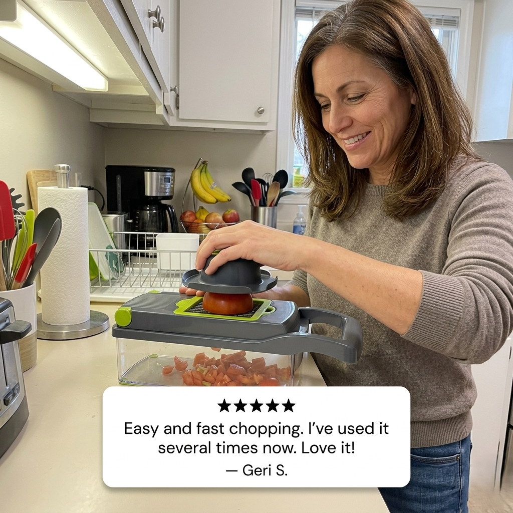 Hone™ – 7-in-1 Multi-Blade Vegetable Chopper & Slicer + 50% OFF