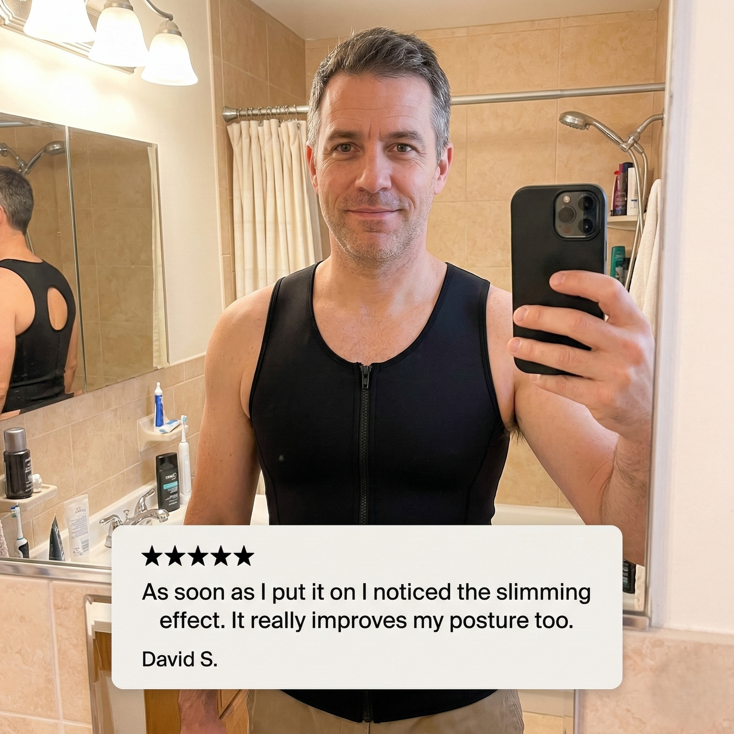 Brace™ – Zipper Compression Training Vest for Men | Slimming, Posture Support & Core Control + 50% OFF