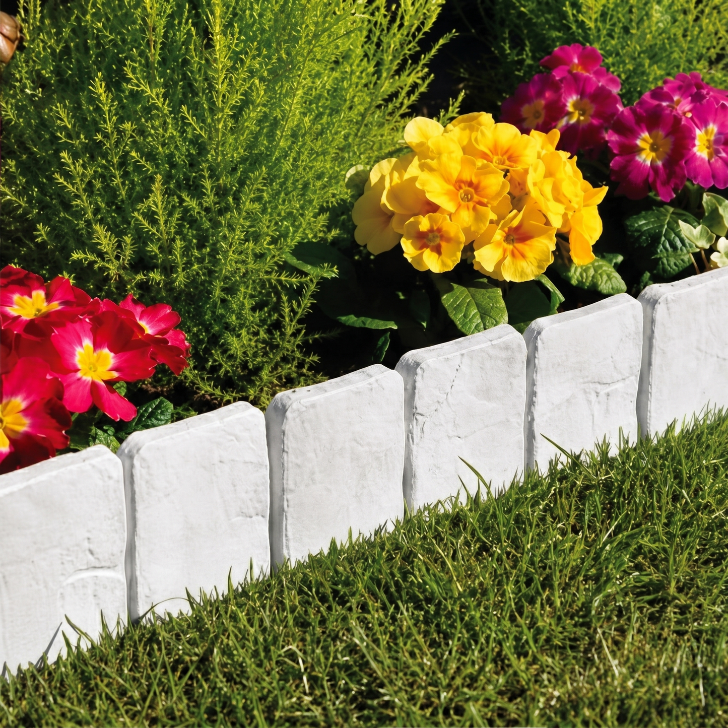 Cobblecroft™ – Stone-Look Flexible Garden Edging Fence (Tool-Free Install) + 50% OFF