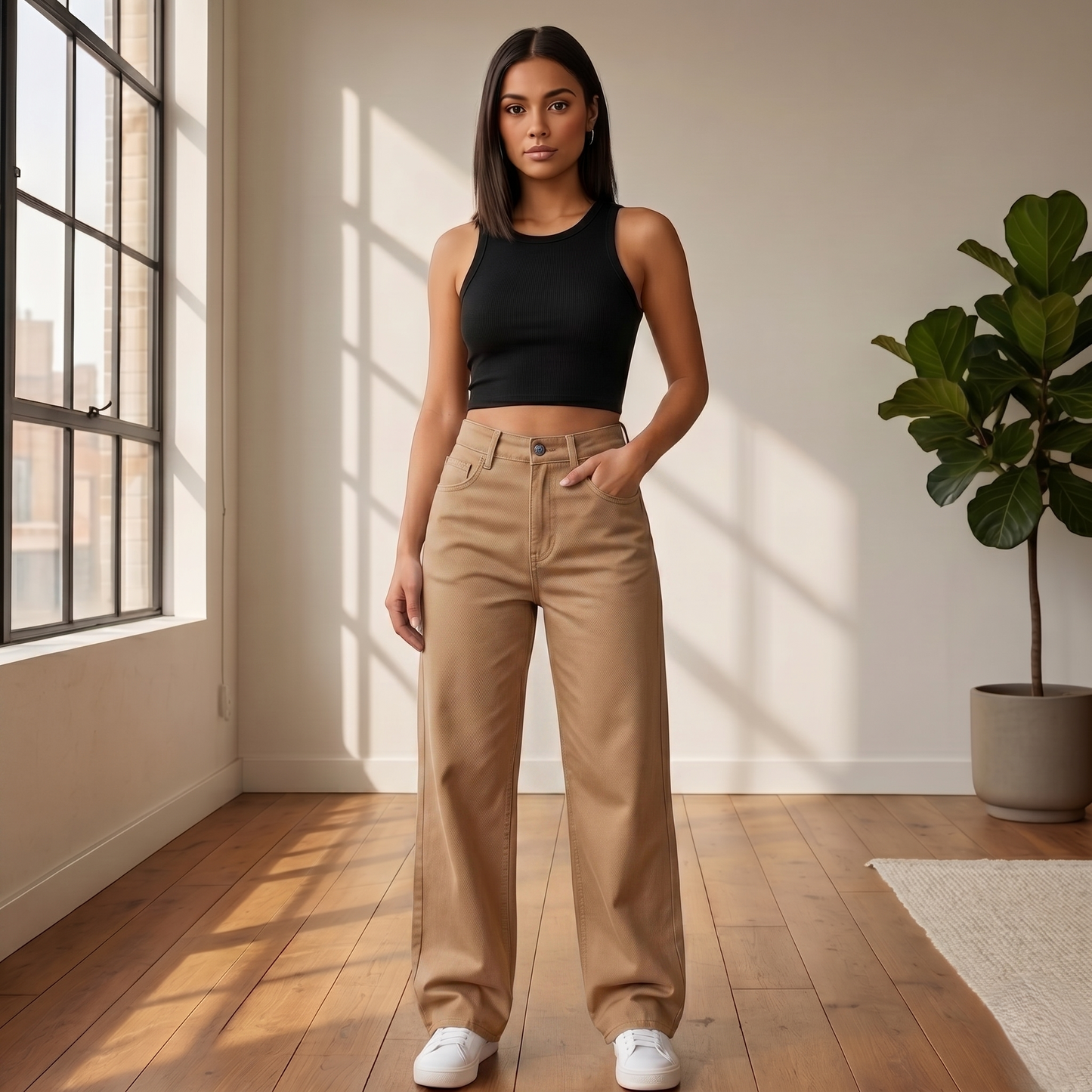 Ashwell™ – High-Rise Contour-Lift Straight-Leg Retro Denim Jeans + 50% OFF