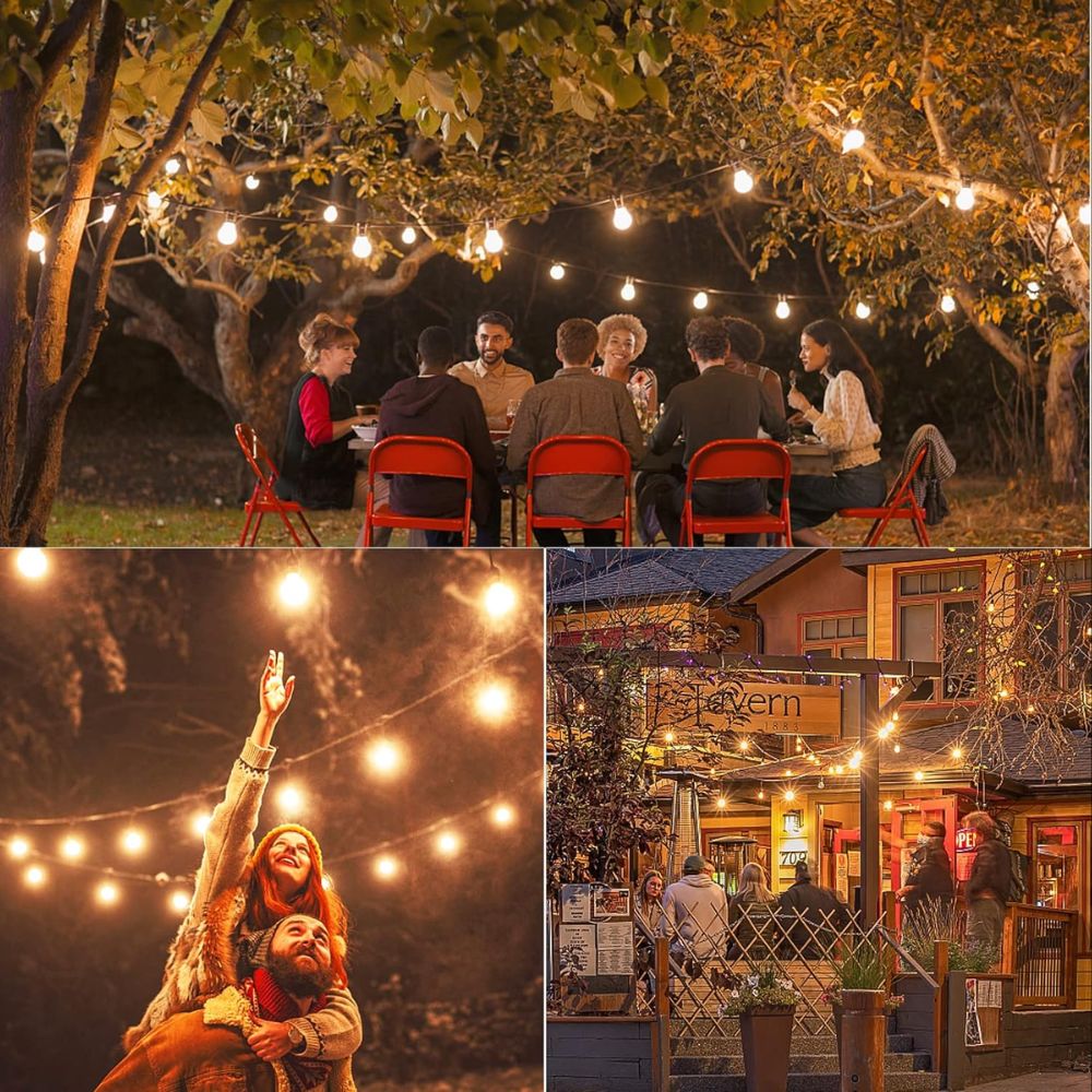 SolarGlow Festoon Lights - A Glowing Oasis, Instantly + 50% OFF