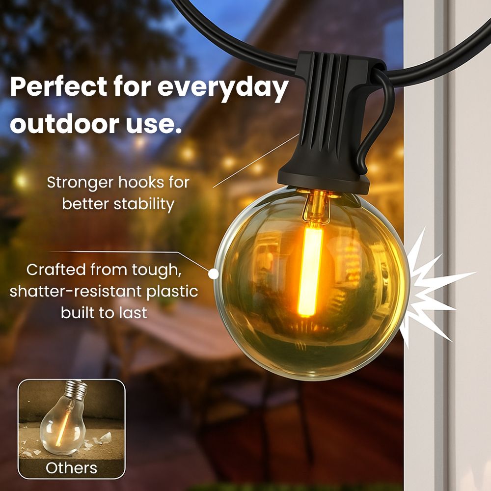 SolarGlow Festoon Lights - A Glowing Oasis, Instantly + 50% OFF