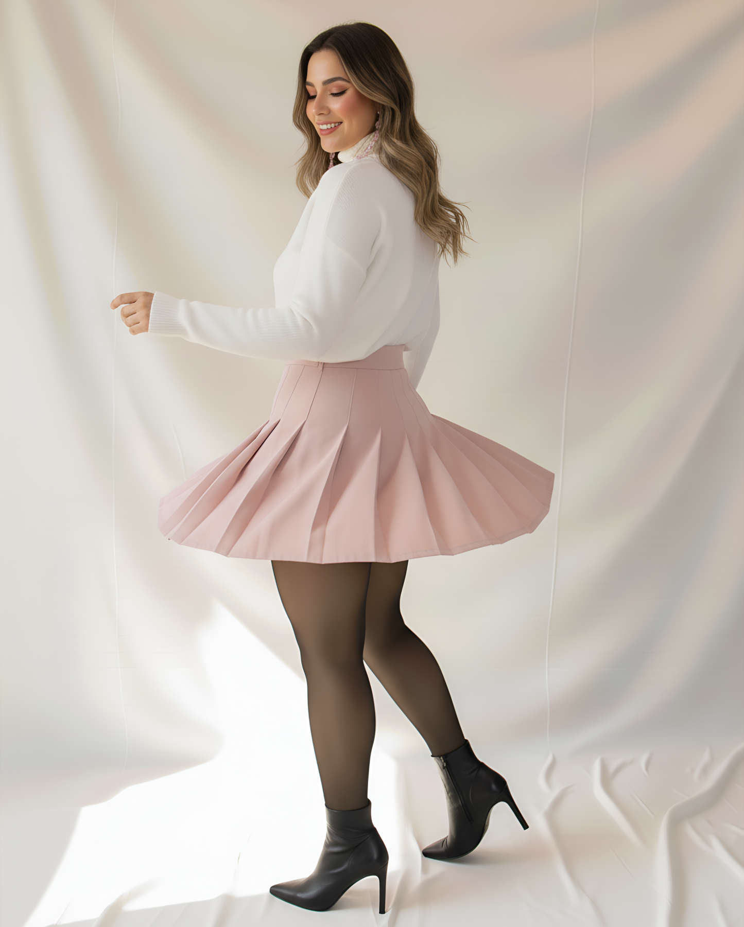 The SheerWarm Fleece Tights - Wear Dresses in Winter + 50% OFF