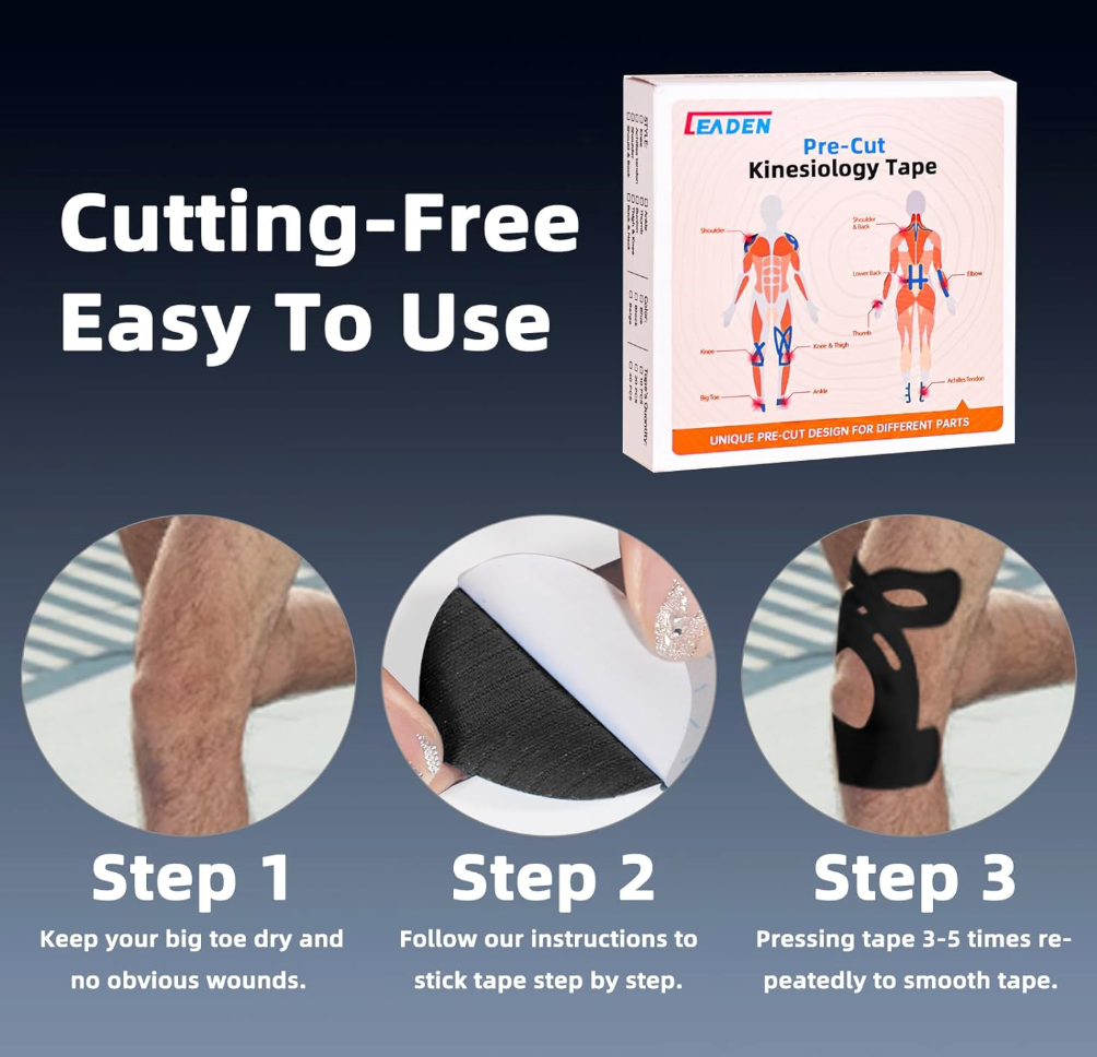 FlexKnee Support Tape – Pre-Cut Kit - 50 % OFF