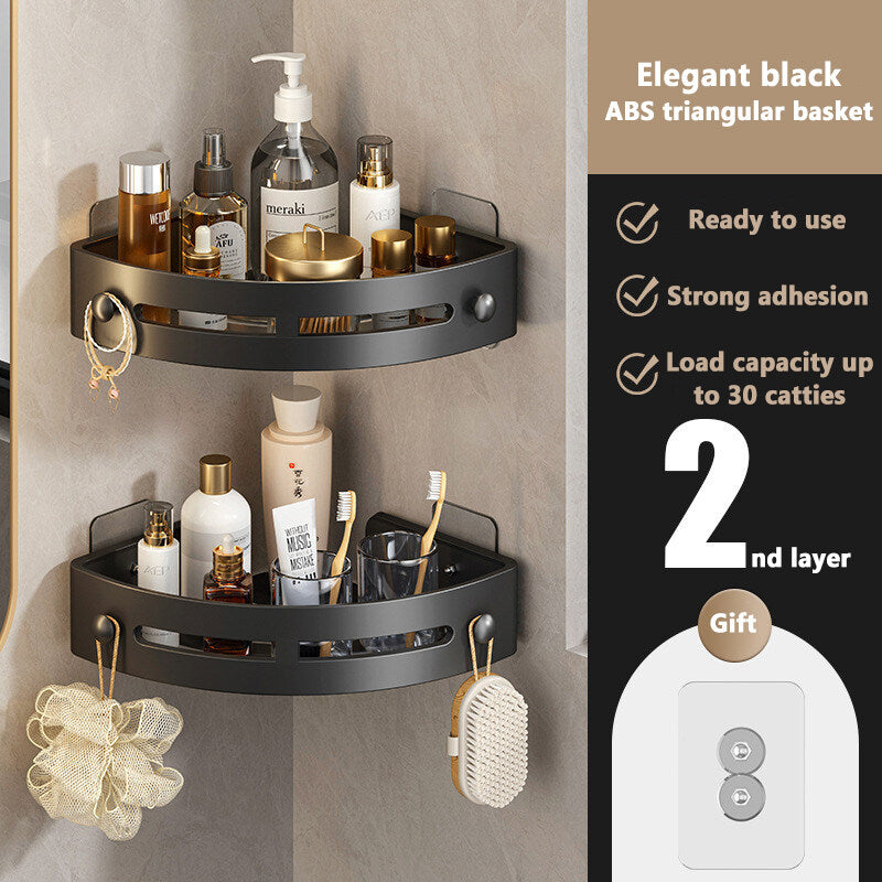 The CornerSpace Shower Shelves - A Clutter-Free Shower, No Drilling + 50% OFF