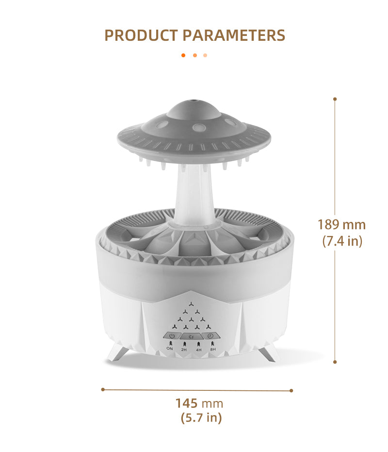 UFO Waterdrop Aroma Diffuser - 48 Hours of Relaxation + 50% OFF