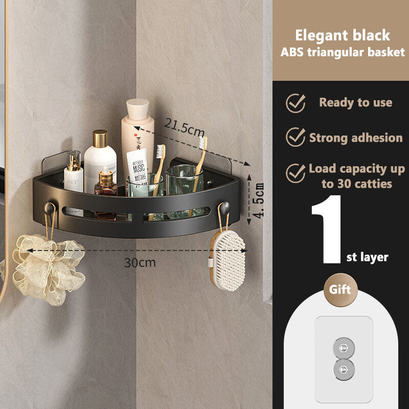 The CornerSpace Shower Shelves - A Clutter-Free Shower, No Drilling + 50% OFF