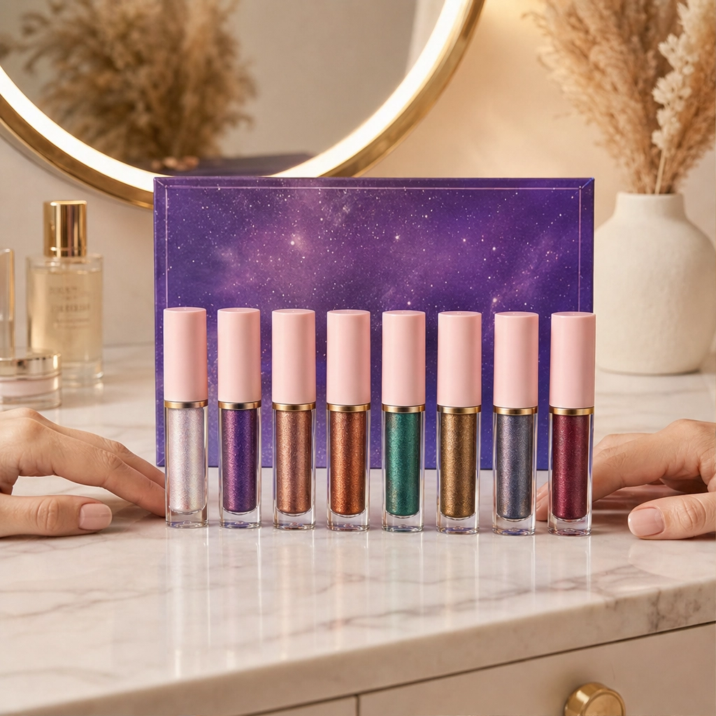 Opaline™ – 8-Shade Color-Shift Glitter Liquid Eyeliner Set + Buy 1 Get 1 FREE