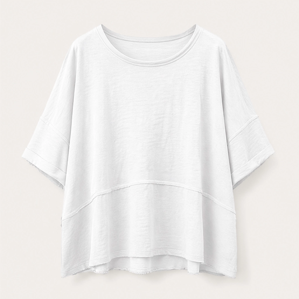 Velora™ – Flare-Sleeve Loose Crewneck Summer Top + 50% OFF