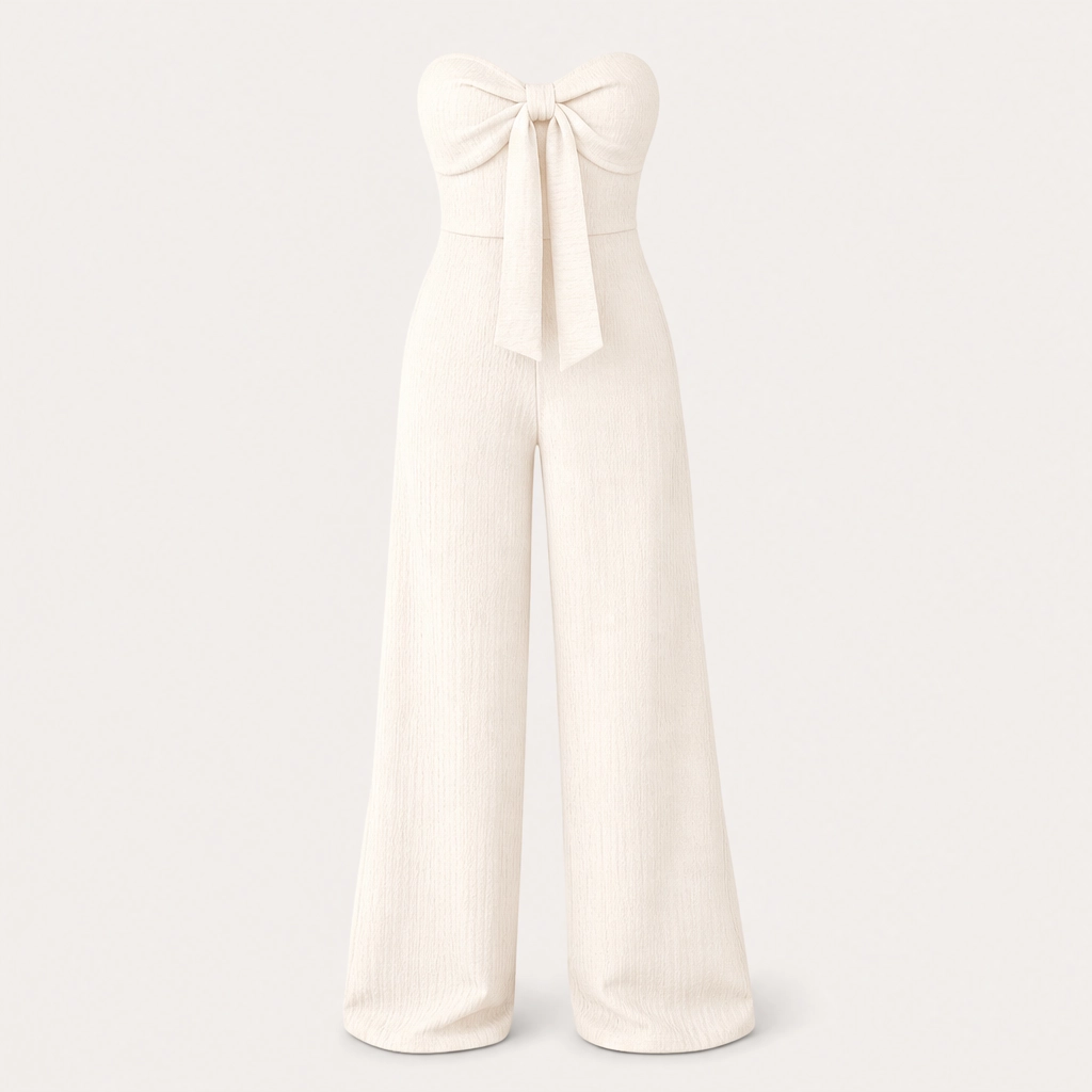 Rivela™ – High-Waisted Bustier Wide-Leg Strapless Jumpsuit + 50% OFF