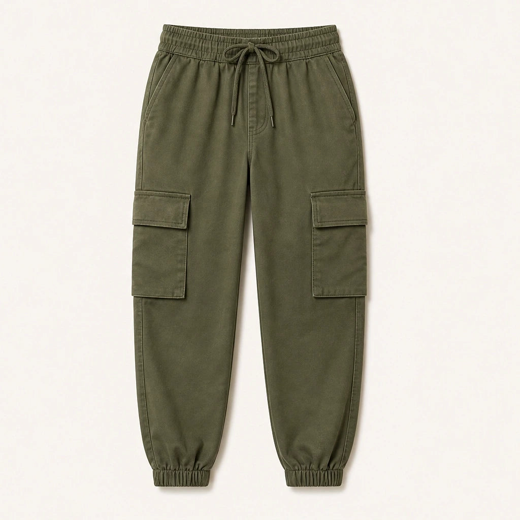 Stryde™ – Tapered Camo Cargo Joggers with Flexible Waist & Deep Pockets + 50% OFF