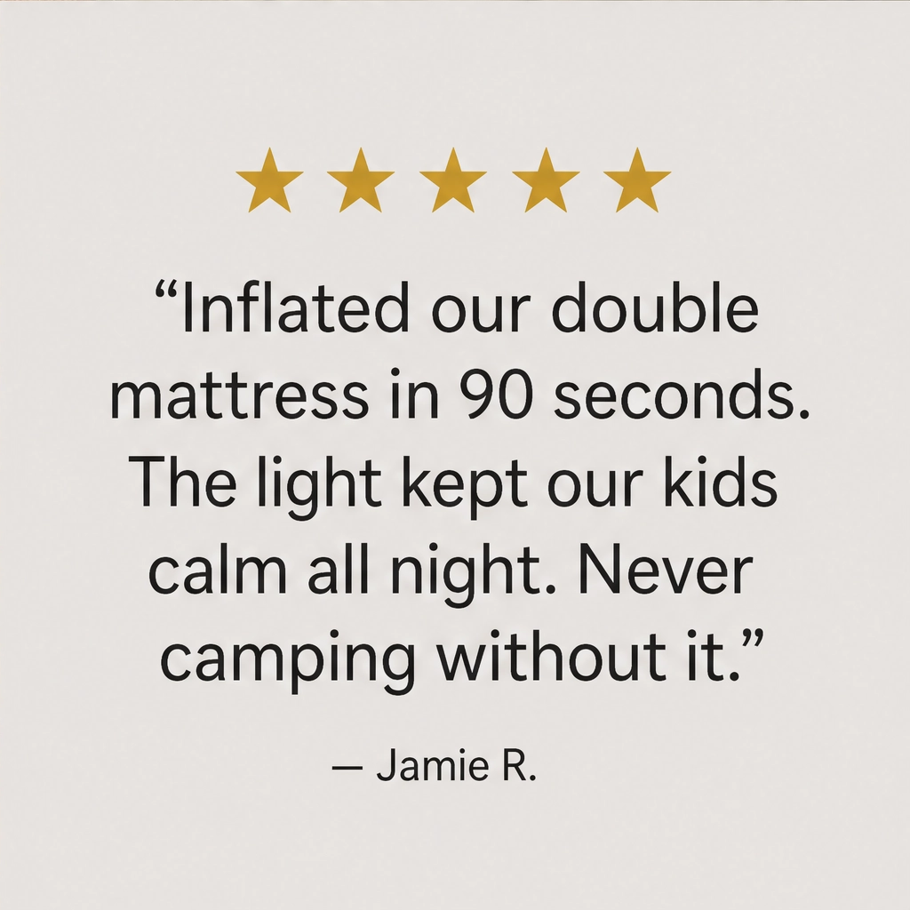 Bellow™ – Cordless Rechargeable Mini Air Pump with LED Light – Inflates & Deflates +50% OFF