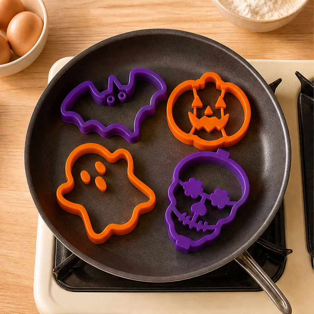 Spookbatch – Ghost, Bat, Pumpkin & Skull Silicone Pancake Moulds + 50% OFF lifestyle
