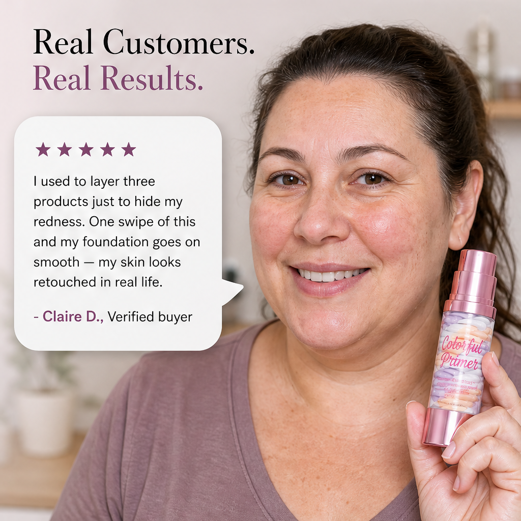 Velloire – Tri-Tone Colour-Correcting 3-in-1 Primer + 1+1 FREE detail
