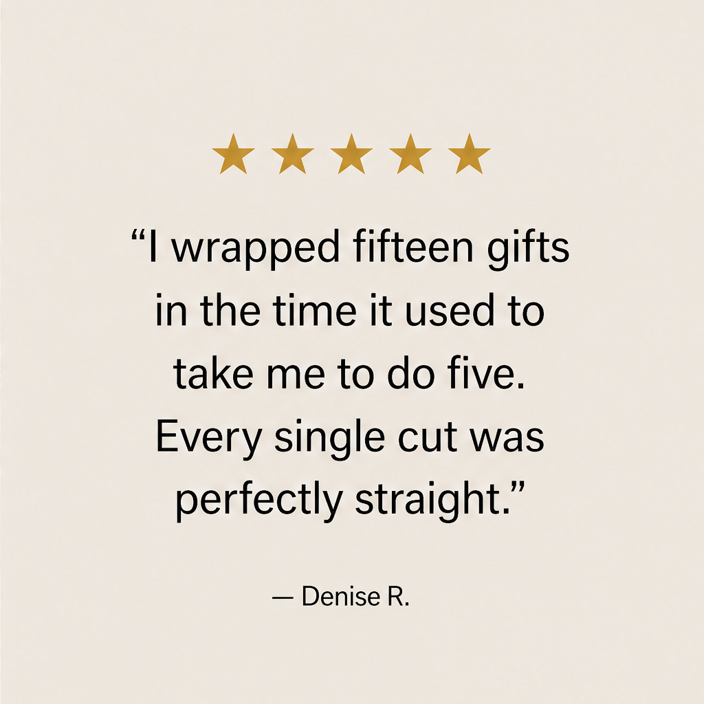 Slycut – Guided Blade Gift Wrap Paper Cutter & Tape Dispenser + 50% OFF detail