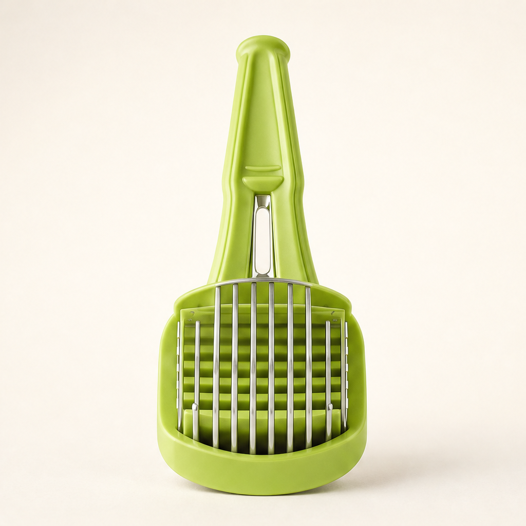 Slicewell – Finger-Safe Comb Slicer for Tomatoes, Lemons & Onions + 50% OFF Green