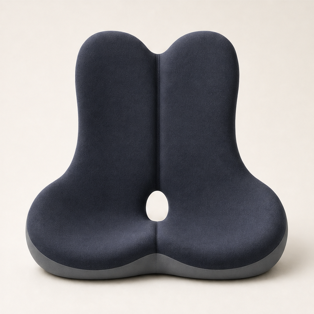 Spinalux – Ergonomic Memory Foam Seat & Back Support Cushion + 50% OFF Navy