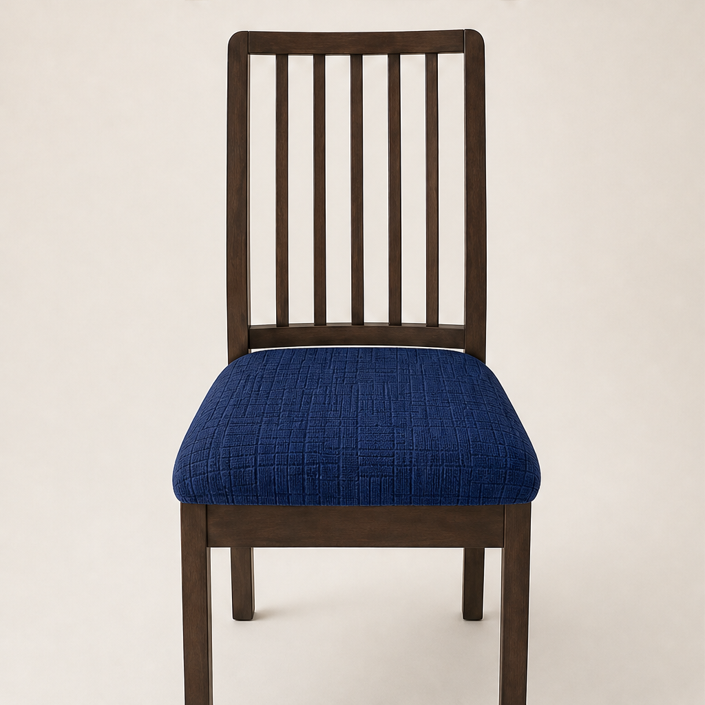 Snugloom – Snug-Fit Stain-Resistant Jacquard Dining Chair Cover + 50% OFF Navy