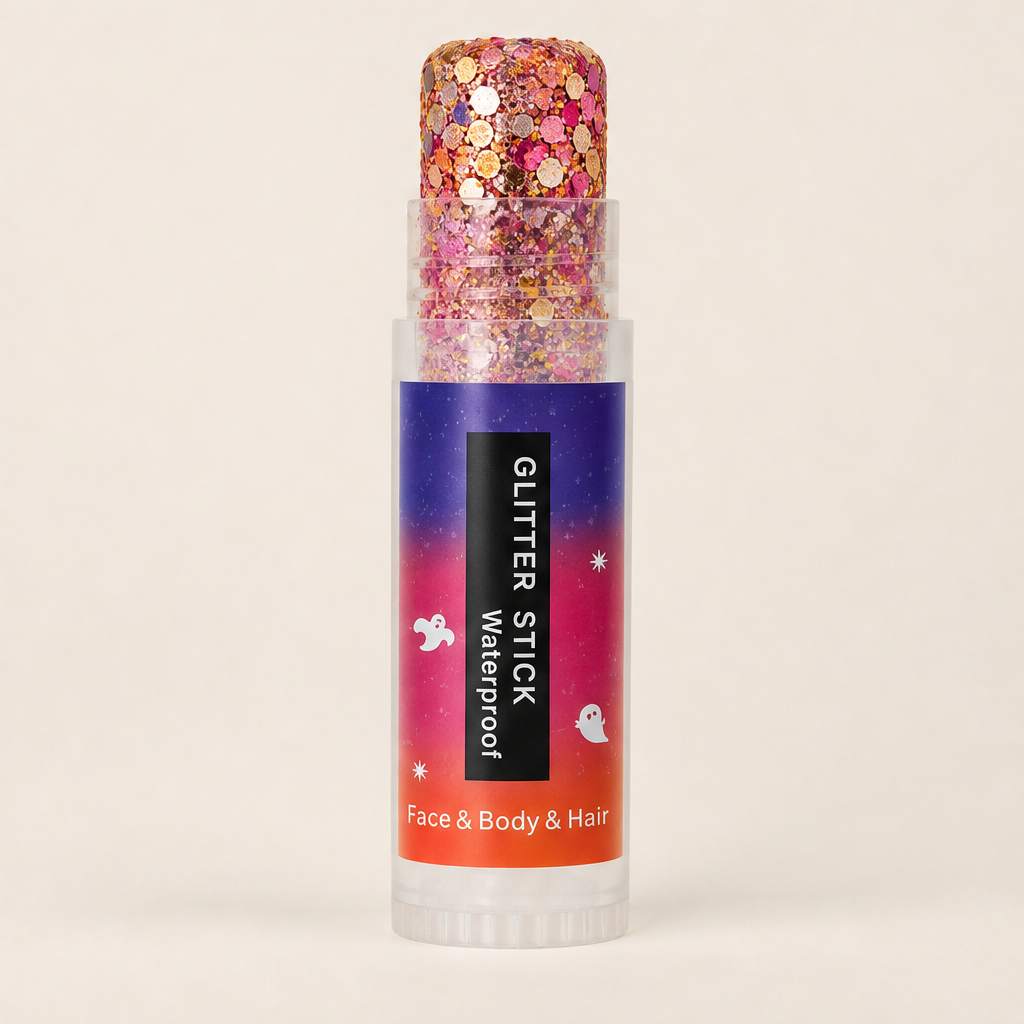 Glitterwick – No-Mess Twist-Up Waterproof Glitter Stick for Face, Hair & Body + BUY 1 + PICK 1 FREE COLOR Pink