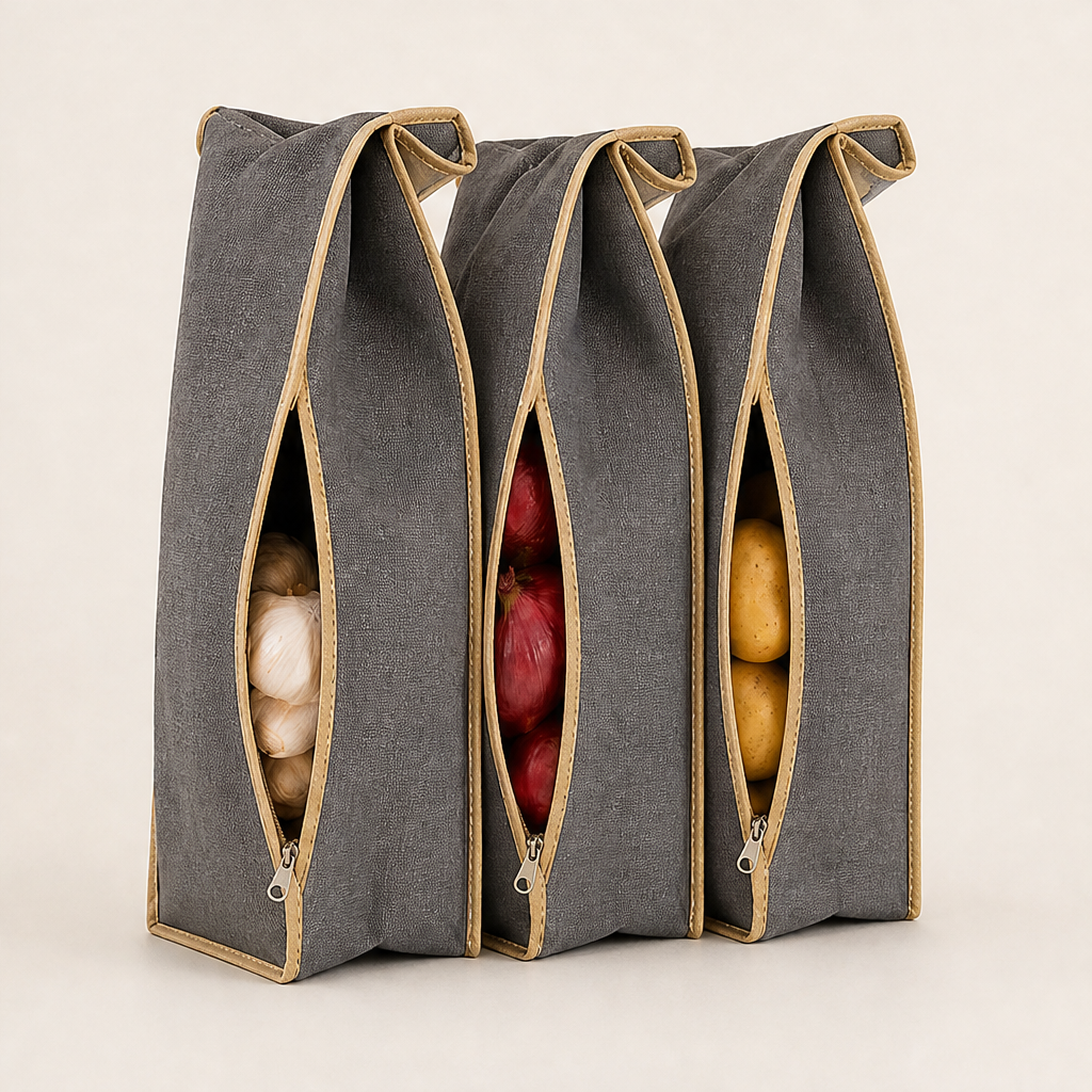 Rootwick – Light-Blocking Breathable Potato and Onion Storage Bag + 50% OFF Grey