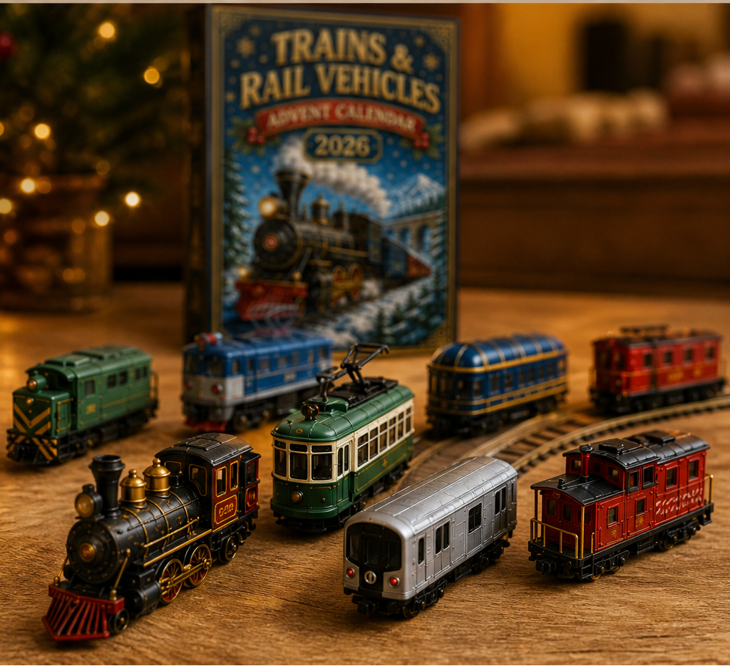 Rallington – 24-Day Countdown Box with 24 Collectible Rail Vehicles + 50% OFF lifestyle