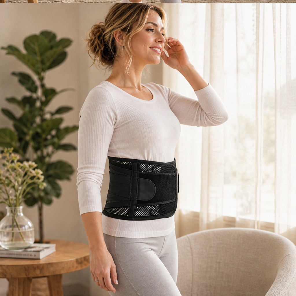 Corebrace – 4-Rod Breathable Adjustable Waist Support Brace + 50% OFF lifestyle