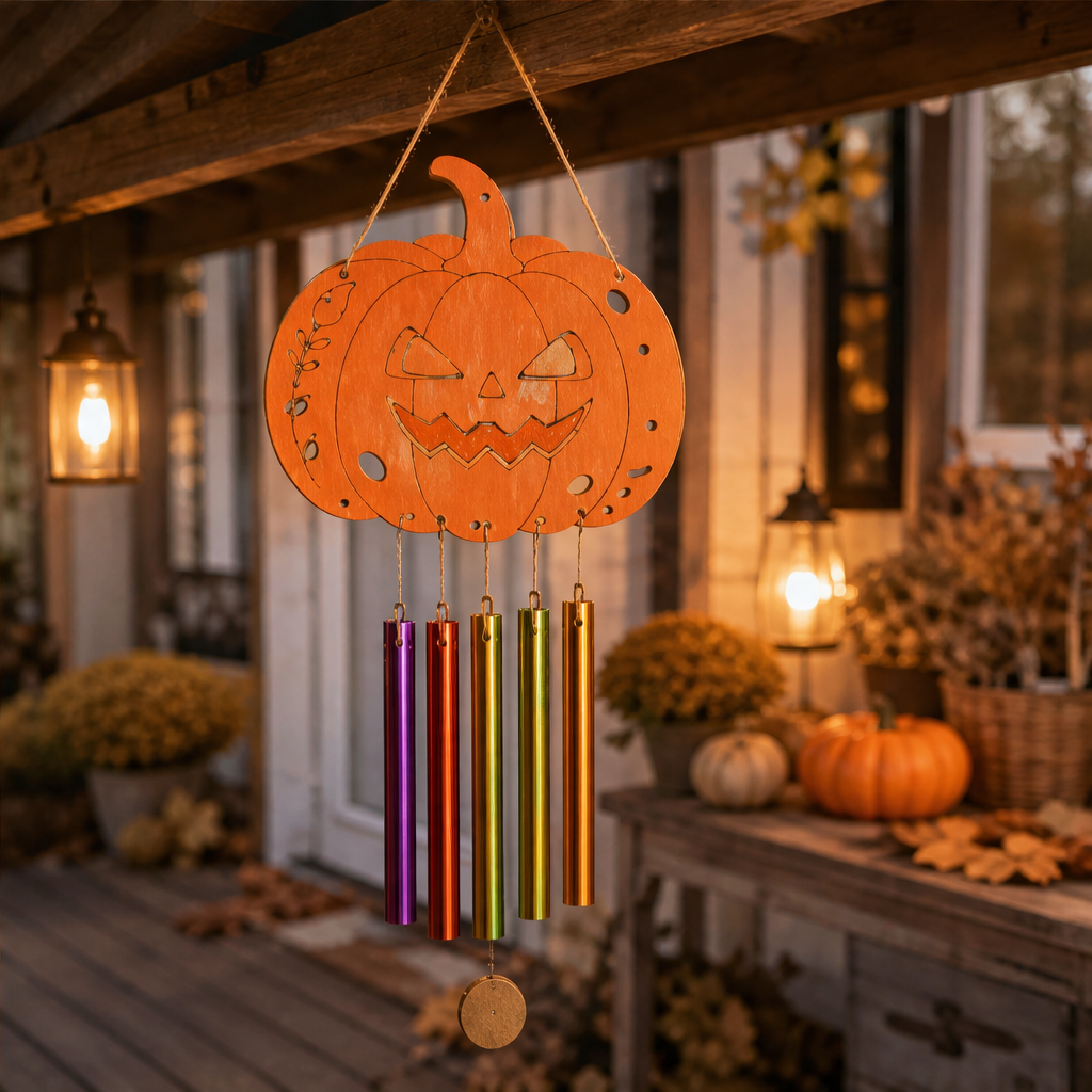 Hollowbrush – Paint & Build Halloween Pumpkin Wind Chime Craft Kit + 50 % OFF lifestyle